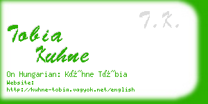 tobia kuhne business card